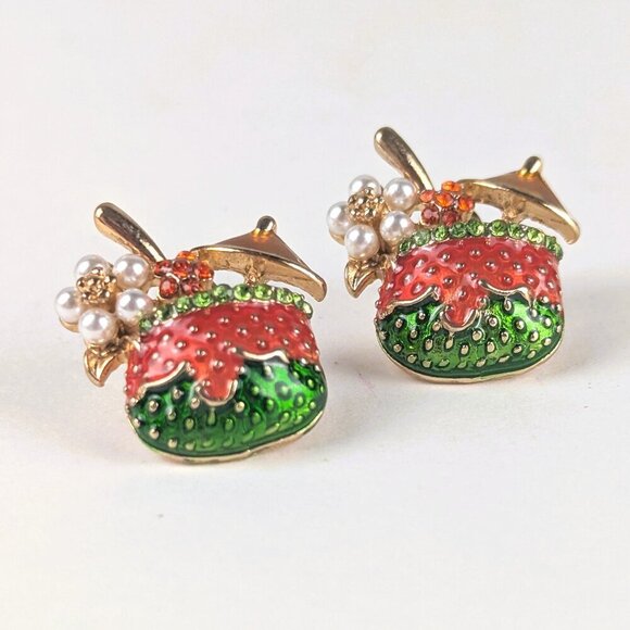 Tropical Cocktail Drink Earrings - Picture 2 of 3